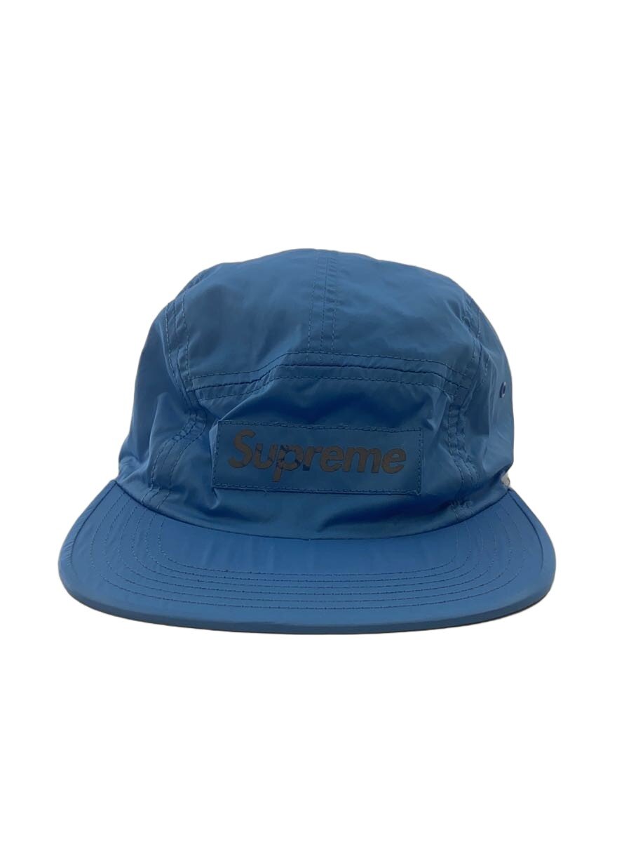 【中古】Supreme◆PRINTED 3M REFLECTIVE LOGO CAMP CAP//FREE/ナイロン/BLU/無地/メンズ【服飾雑貨他】