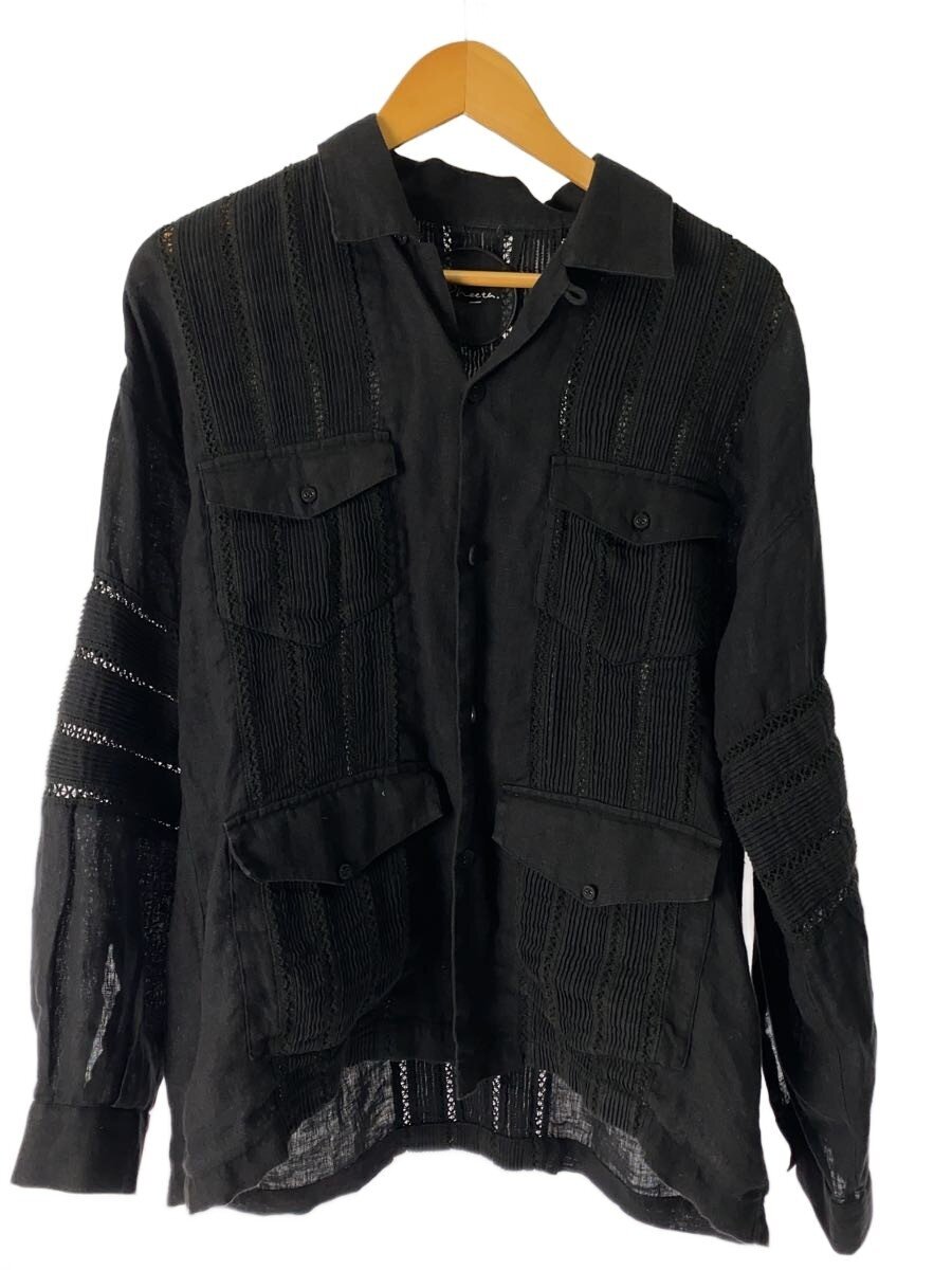 【中古】Pheeta◆長袖シャツ/1/リネン/BLK/無地/8951-699-0029//【メンズウェア】｜2ｎｄ STREET 店