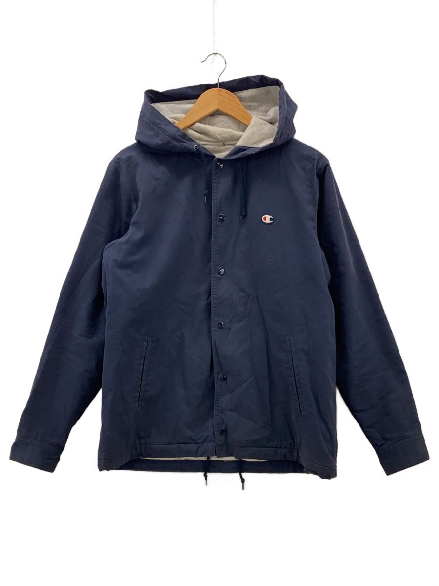 【中古】Supreme◆10AW/Champion Custom Jacket/アーチ形ロゴタイプ/M/綿織物/NVY【メンズウェア】
