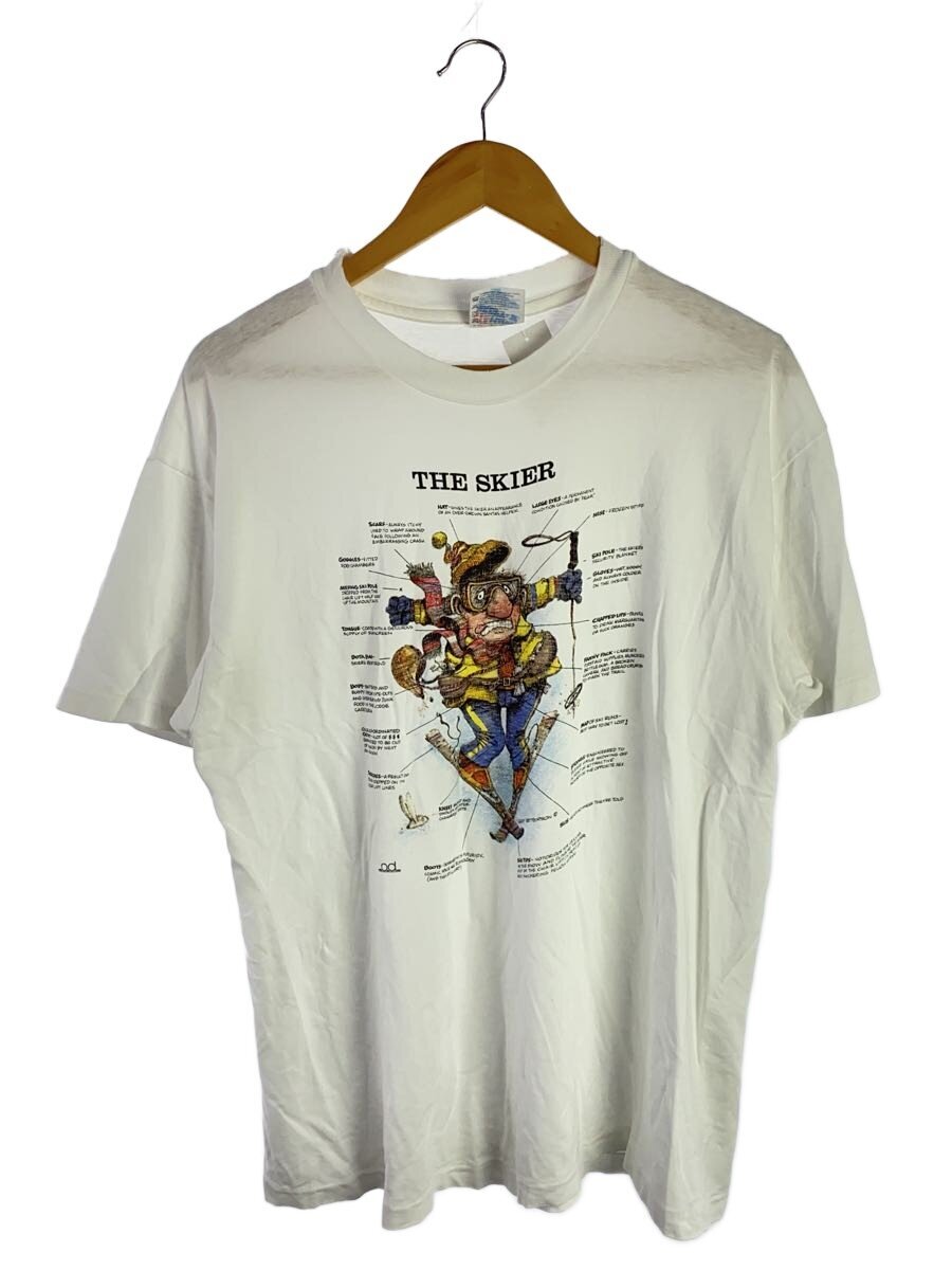 【中古】Hanes◆プルオーバー/L/綿織物/WHT【メンズウェア】
