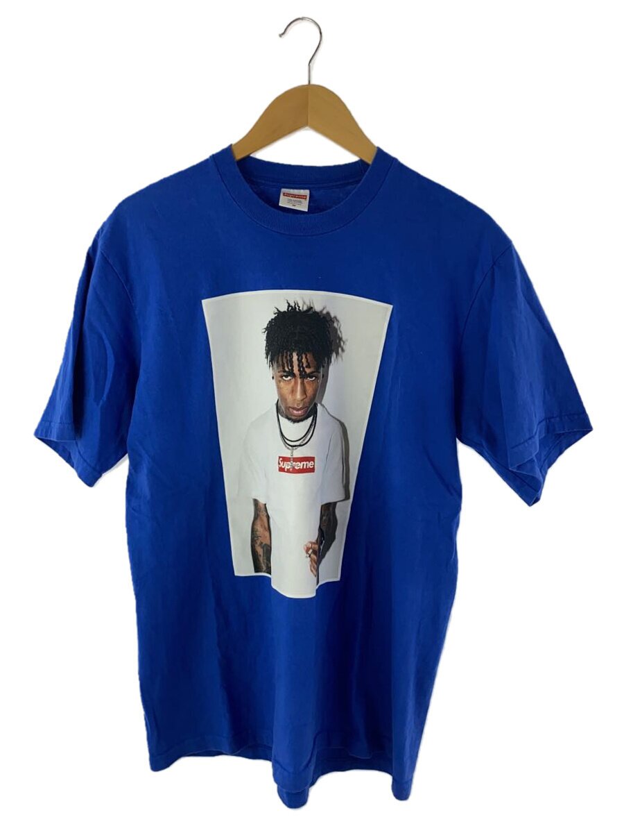 【中古】Supreme◆プルオーバー/M/綿織物/BLU【メンズウェア】