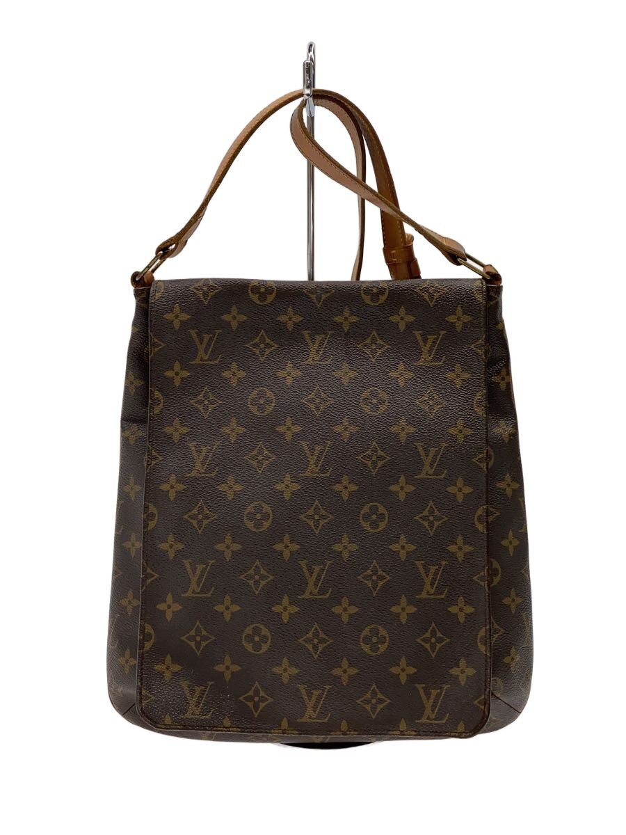 【中古】LOUIS VUITTON◆ミュゼット_モノグラム・帆布/PVC/BRW//【御徒面子】