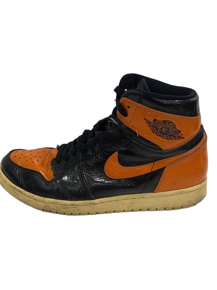 【中古】NIKE◆AIR JORDAN 1 RETRO HIGH OG/エアジョーダン1レトロハイ/ブラック/555088-028/【シューズ】｜2ｎｄ STREET 店