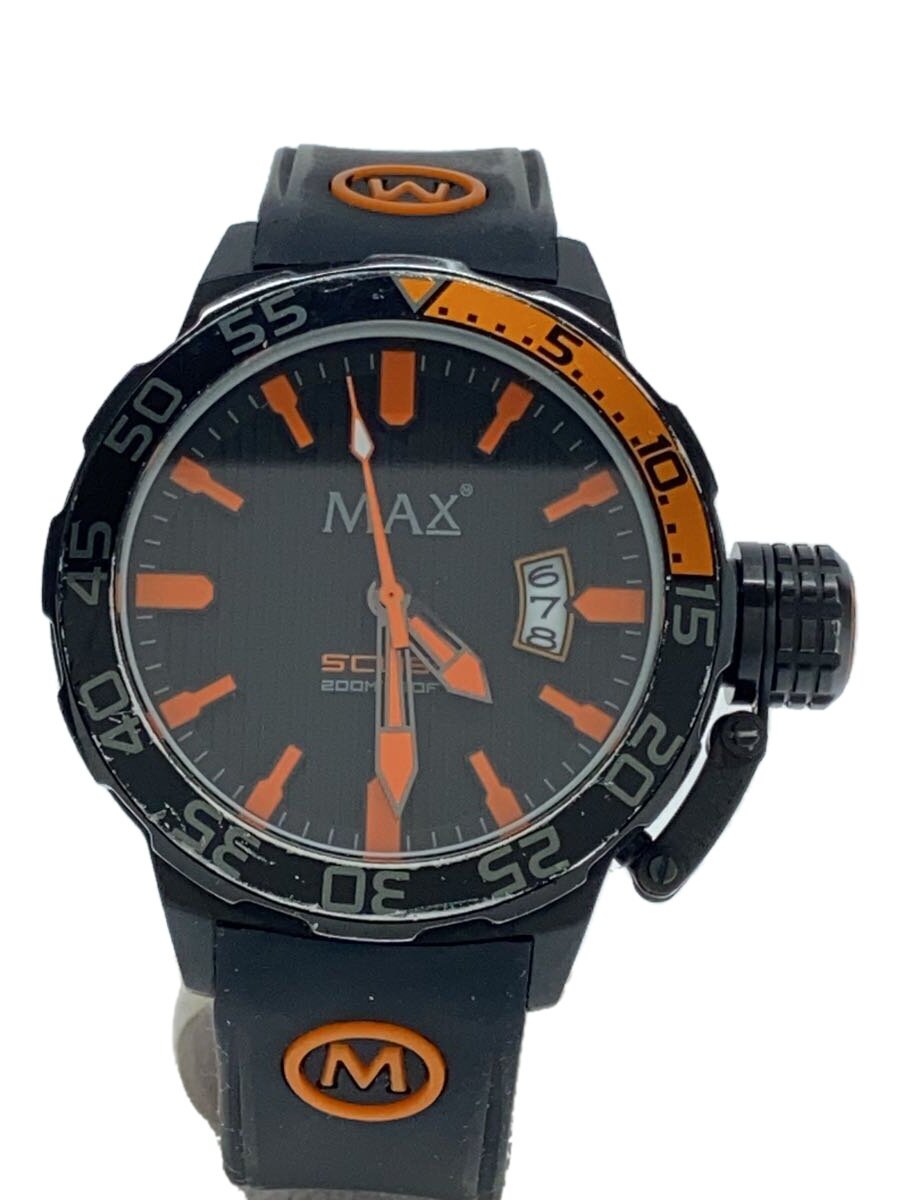 【中古】MAX XL WATCHES/石英ウォッチ/アナログ/思われ人/BLK/BLK/SS/MAX694【服飾雑貨他】
