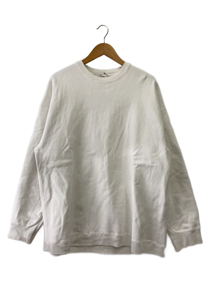【中古】ATON◆GARMENT DYED URAKE │ OVERSIZED PULLOVER/スウェット/6/ホワイト/7110368//【メンズウェア】|2nd STREET 店