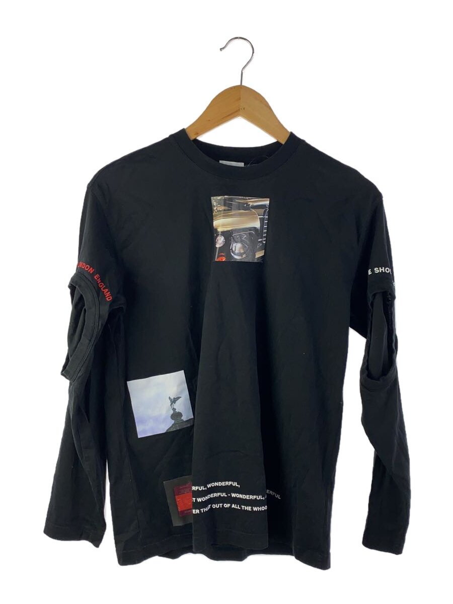【中古】BURBERRY◆ティーシャツ/XXS/綿織物/BLK/8016216//【レディース御召しもの】