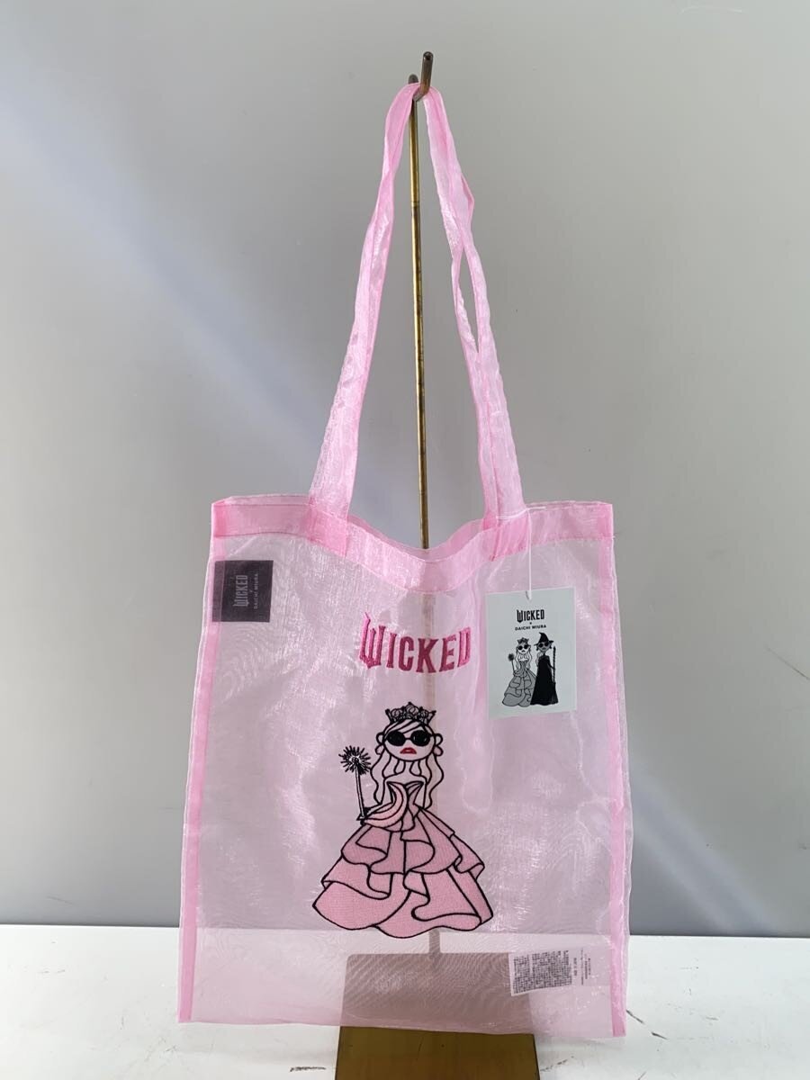 【中古】トートバッグ/--/PNK/刷り上げる【御徒面子】