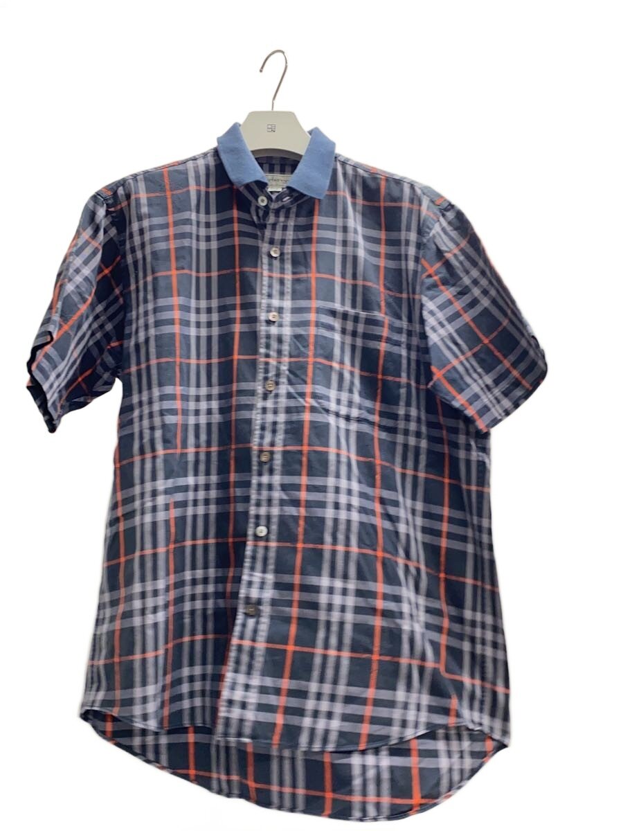 【中古】BURBERRYS◆半袖プルオーバー/L/綿織物/NVY/照合のしるし/BFW15-100【メンズウェア】