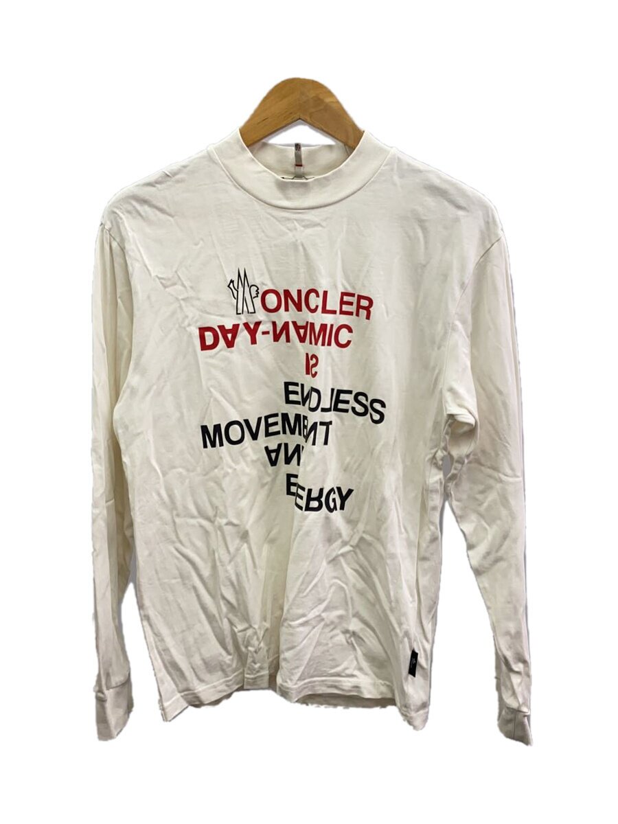 【中古】MONCLER◆長袖Tシャツ/XS/コットン/WHT/プリント/C-SCOM-22-3656【メンズウェア】|2nd STREET 店