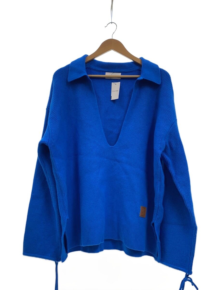 【中古】Knuth Marf◆編み物・スウェーター(朦々たる)/FREE/人絹/BLU/無地/KM23SUG17【レディースお召しもの】