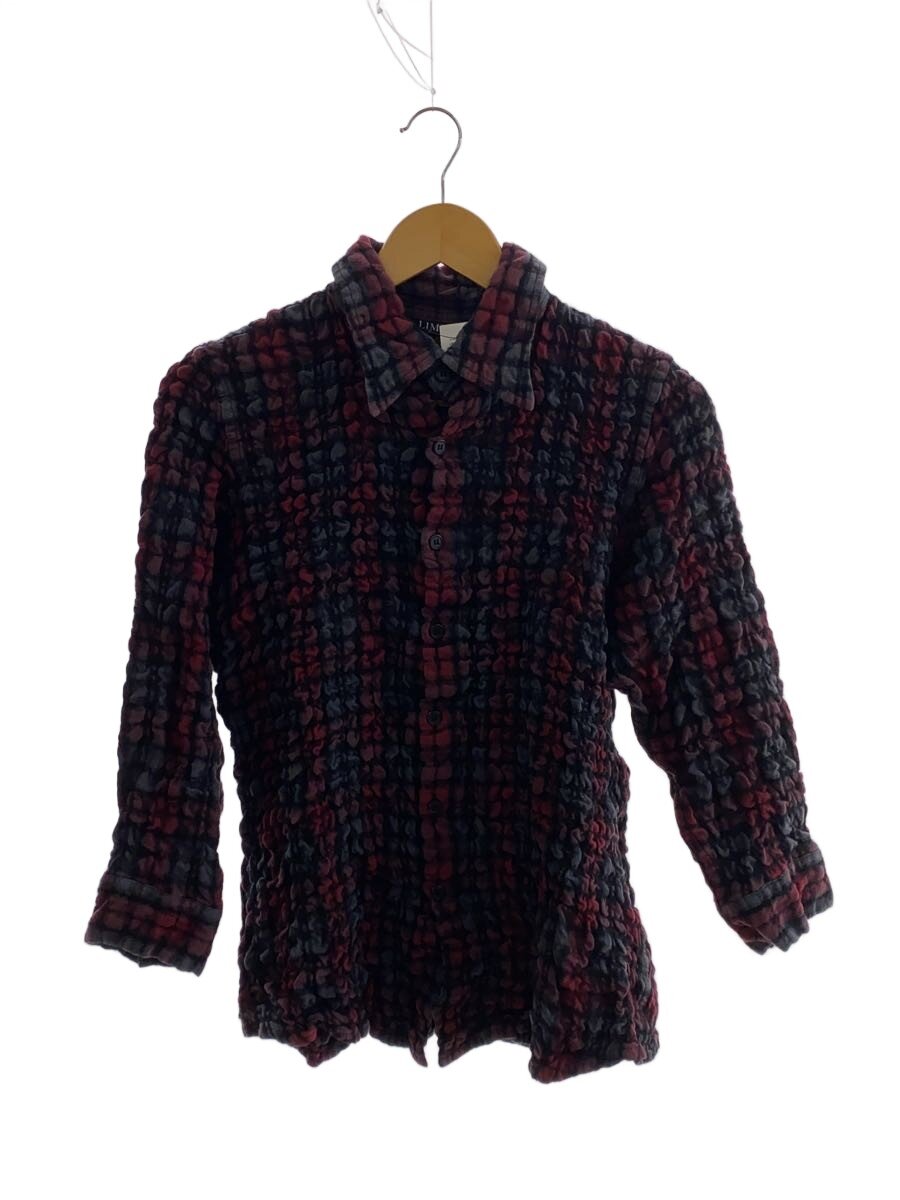 【中古】LIMI feu◆長袖ティーシャツ/S/綿織物/RED/読み合わせる/LK-B02-058【レディース御召しもの】