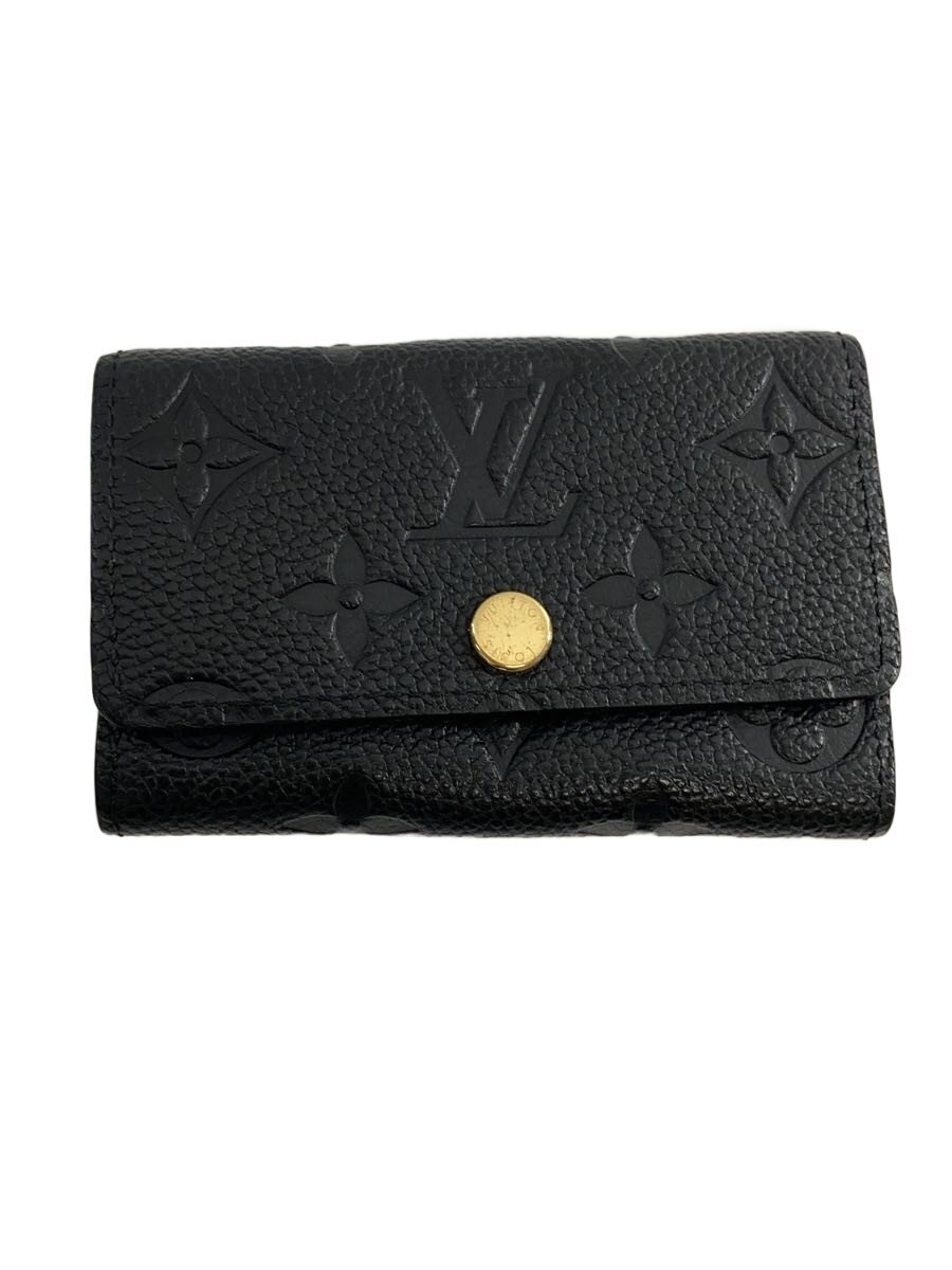 【中古】LOUIS VUITTON◆ミュルティクレ6_モノグラム・アン工業プラント/牛皮/BLK/レディース【服飾雑貨他】