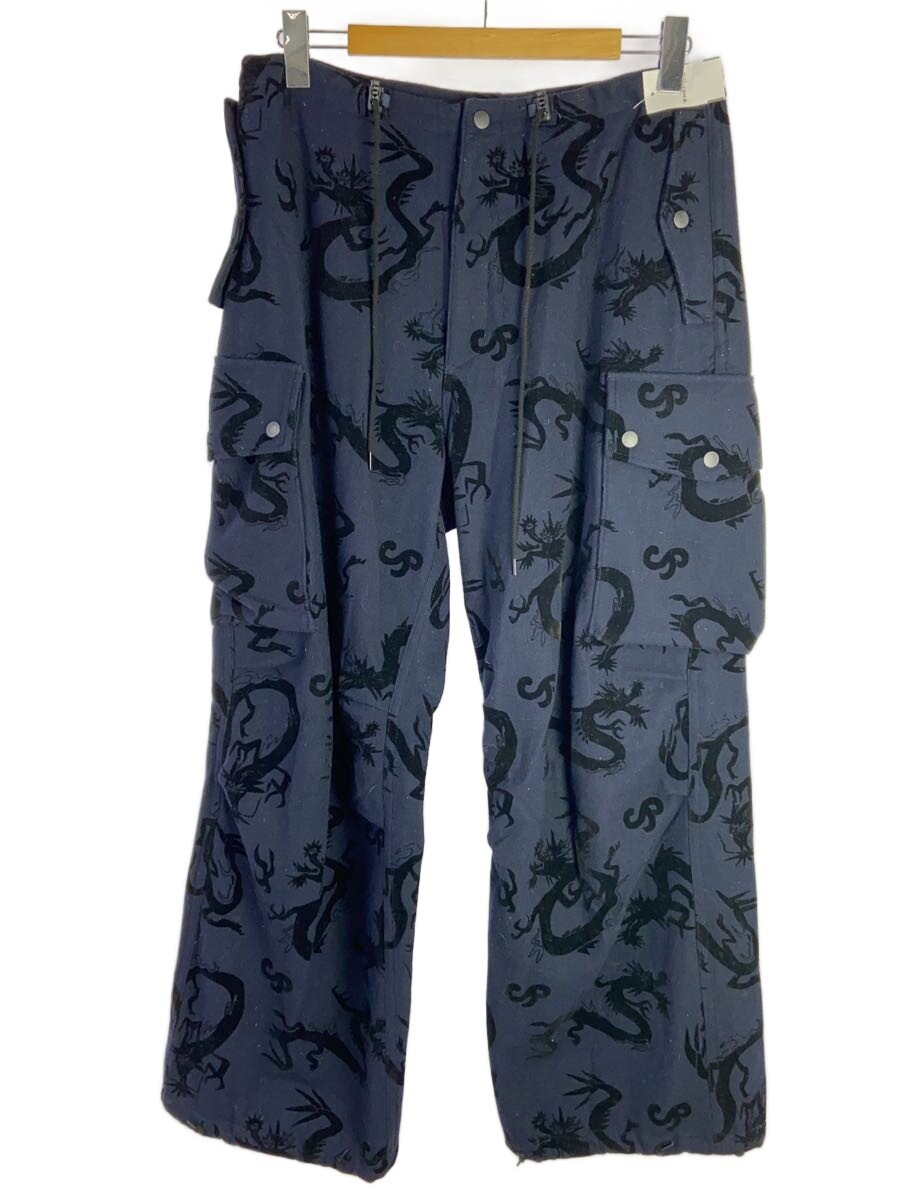 【中古】Sasquatchfabrix.◆24AW/Field Pant Flying Dragon/M/コットン/NVY/24AW-PA9-071【メンズウェア】｜2ｎｄ STREET 店
