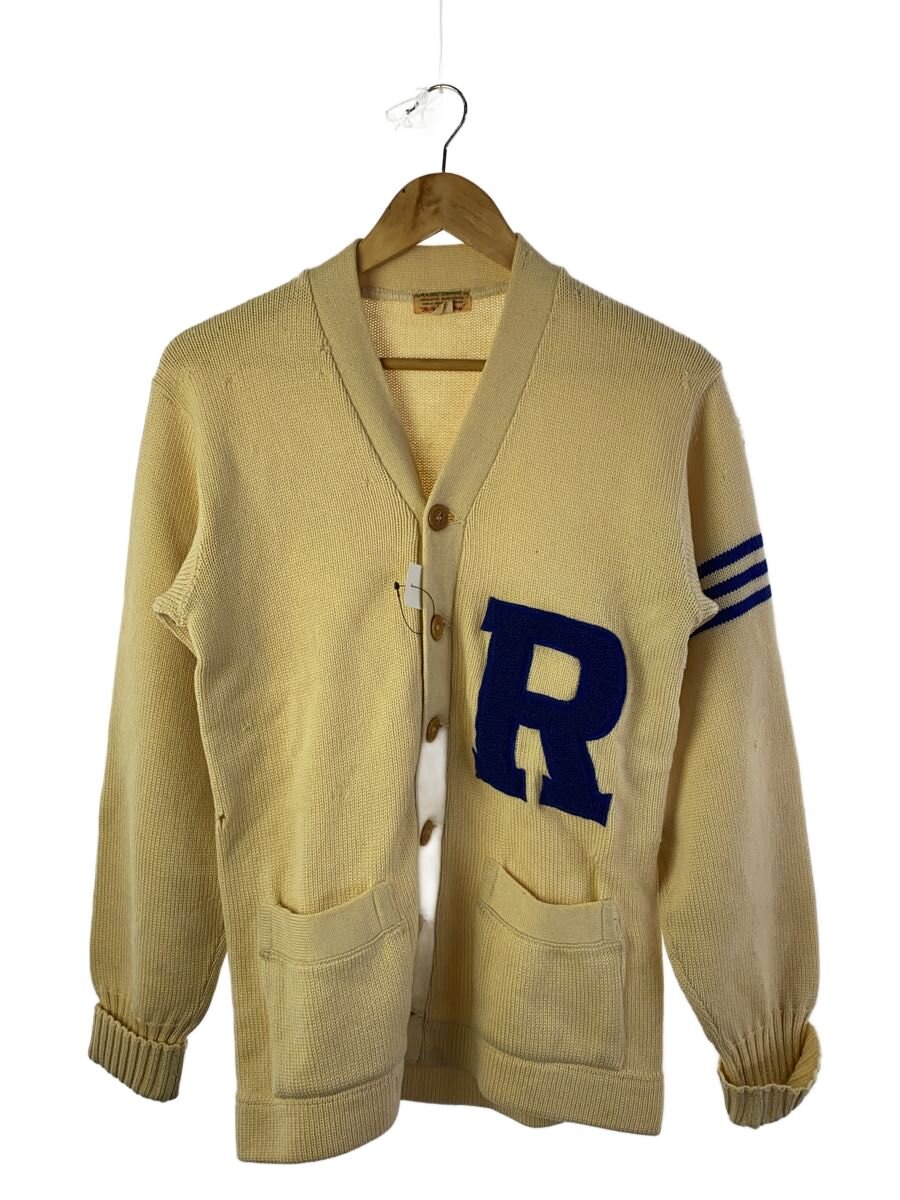【中古】当てずっぽう50s～/W.A.HOLT COMPANY/レタードニットカーディガン/42/--/CRM【メンズウェア】