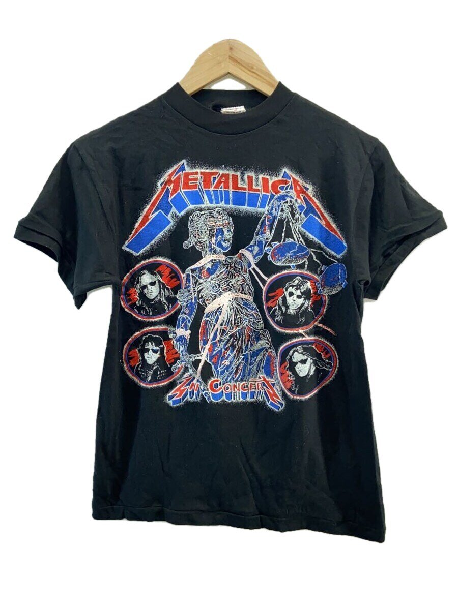 【中古】80s/metallica/パキ綿/tasty/ティーシャツ/M/綿織物/BLK/刷り上げる//【メンズウェア】