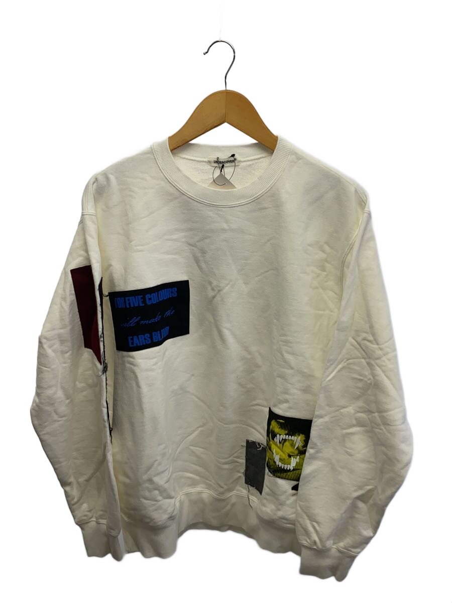 【中古】UNDERCOVER◆汗水/4/綿織物/WHT/刷り上げる/UP1E4804-1【メンズウェア】