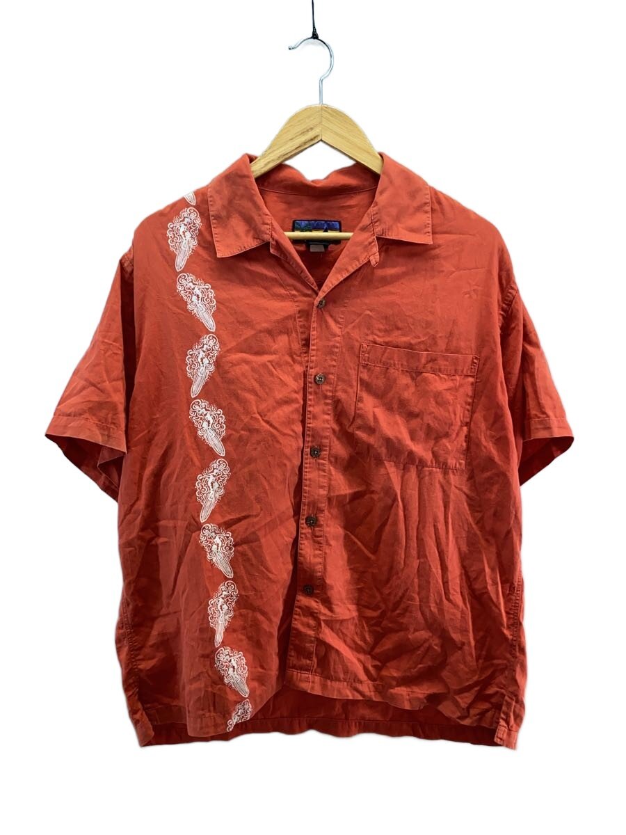 【中古】pataloha◆01ss/開襟/半袖プルオーバー/M/綿織物/赤いこと【メンズウェア】