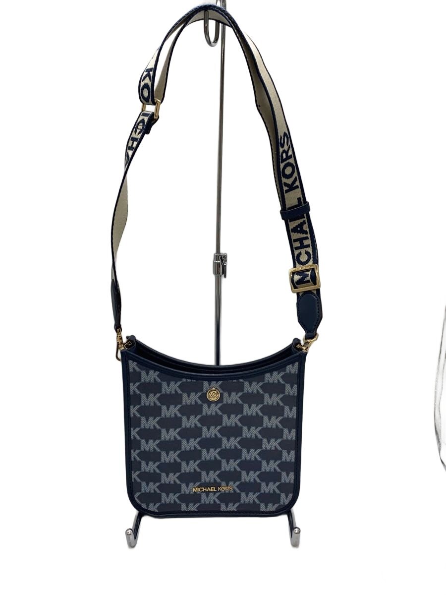 【中古】MICHAEL KORS◆ショルダーバッグ/--/BLU//【御徒面子】