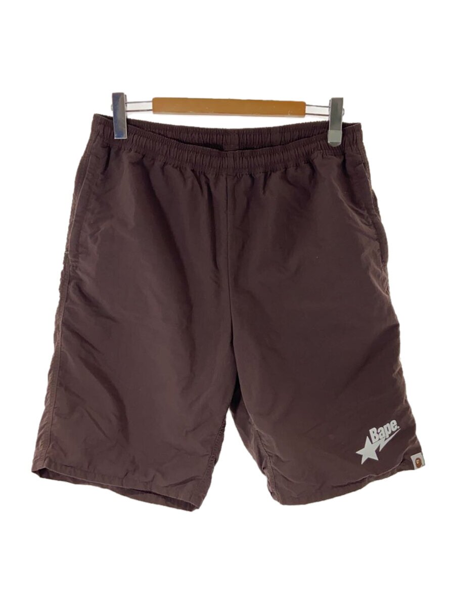 【中古】A BATHING APE◆STA LOGO BEACH SHORTS/遊撃手ズボン下/XXL/ポリエステル/BRW【メンズウェア】