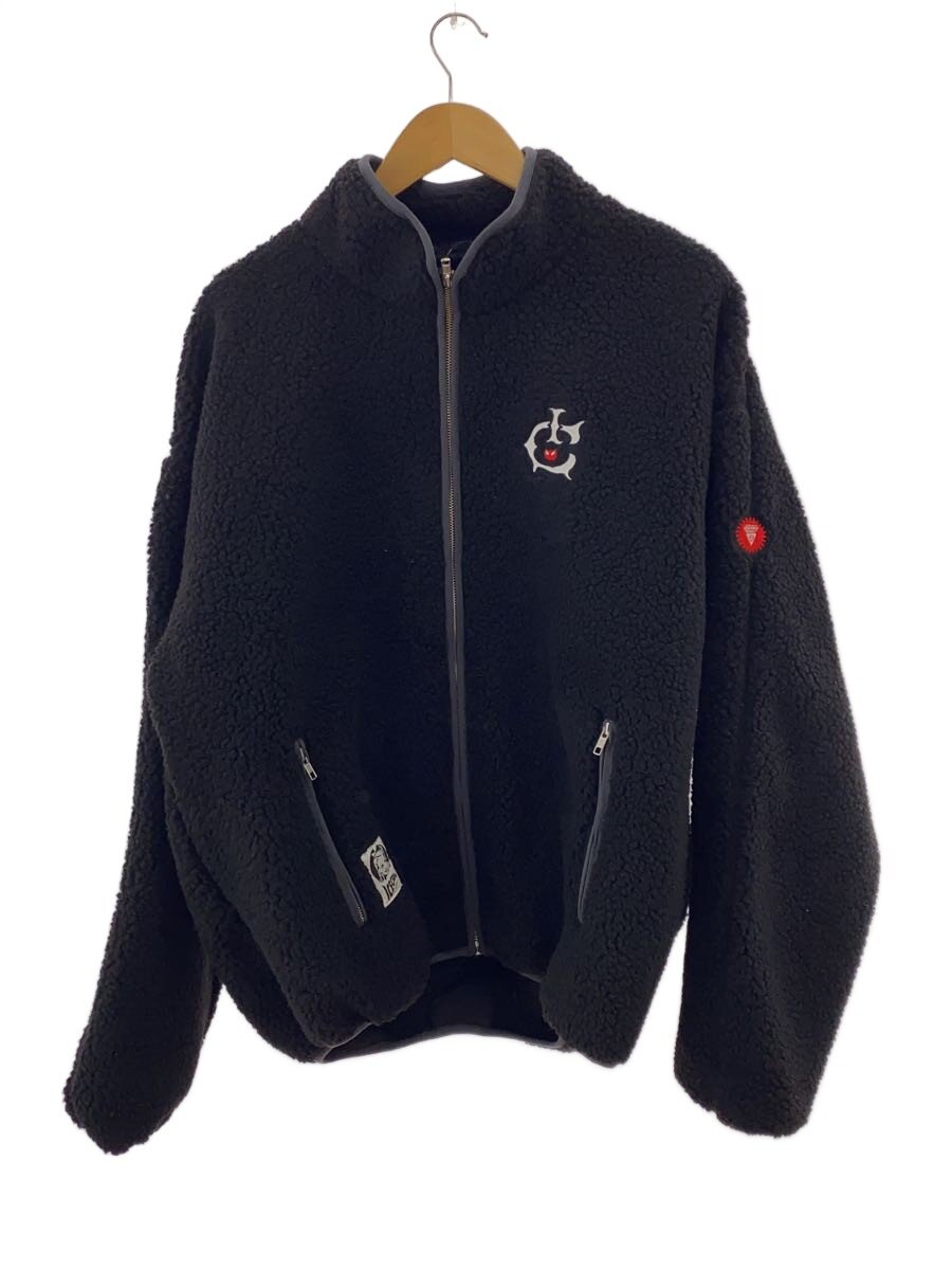 【中古】ICE CREAM◆フリースジャケット/XL/ポリエステル/BLK/ICEJP253X001【メンズウェア】