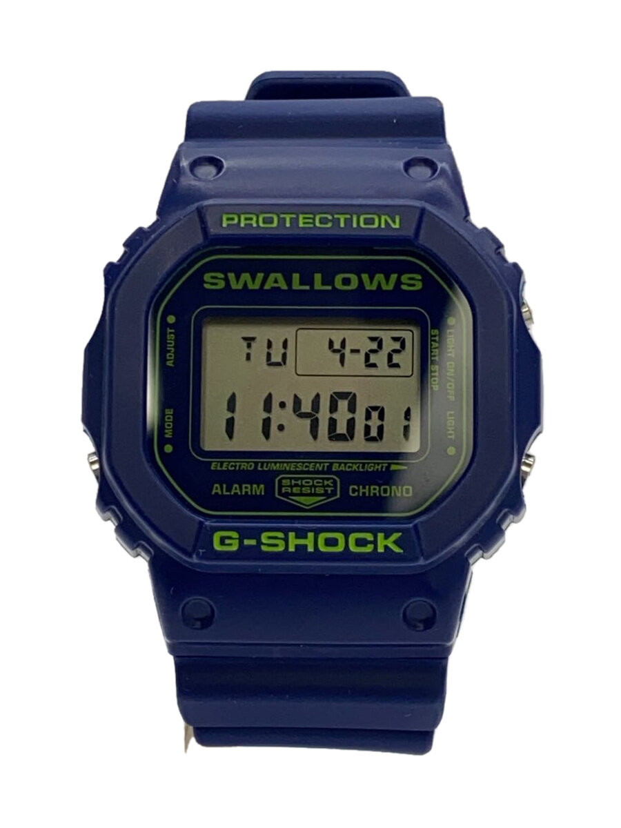 【中古】CASIO◆石英ウオッチ/デジタル/天然ゴム/BLK/BLU/SS/DW-5600VT//【服飾雑貨他】