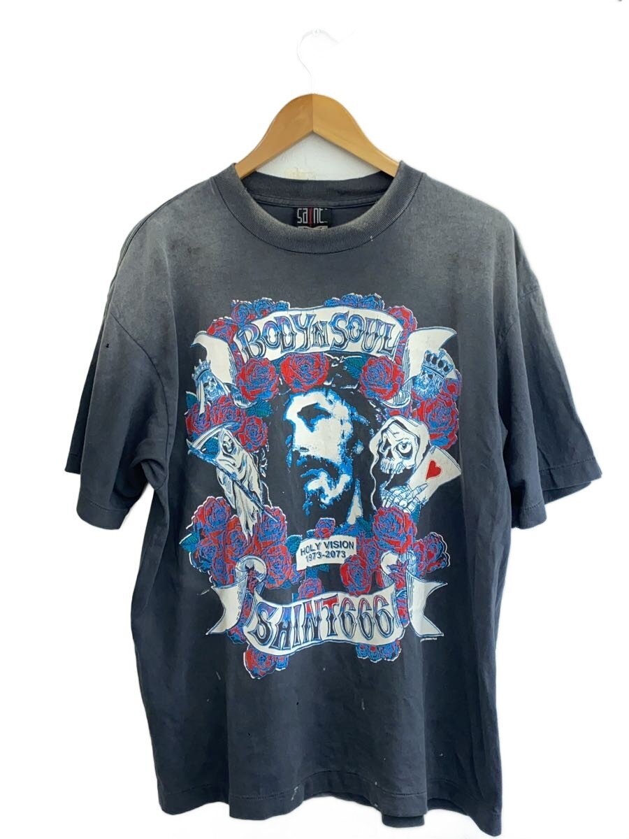 【中古】SAINT MICHAEL◆プルオーバー/L/綿織物/GRY/SM-HR1-0000-014//【メンズウェア】