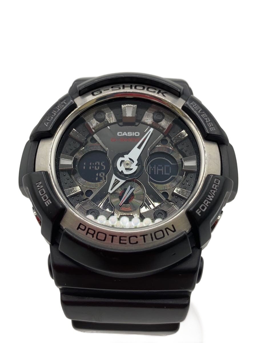 【中古】CASIO◆石英ウオッチ・G-SHOCK/デジアナ/BLK//【服飾雑貨他】