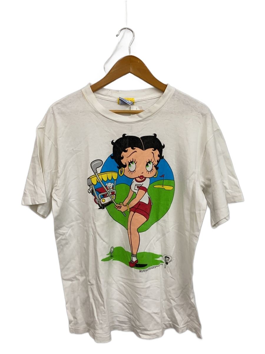 【中古】プルオーバー/L/綿織物/WHT/刷り上げる//【メンズウェア】