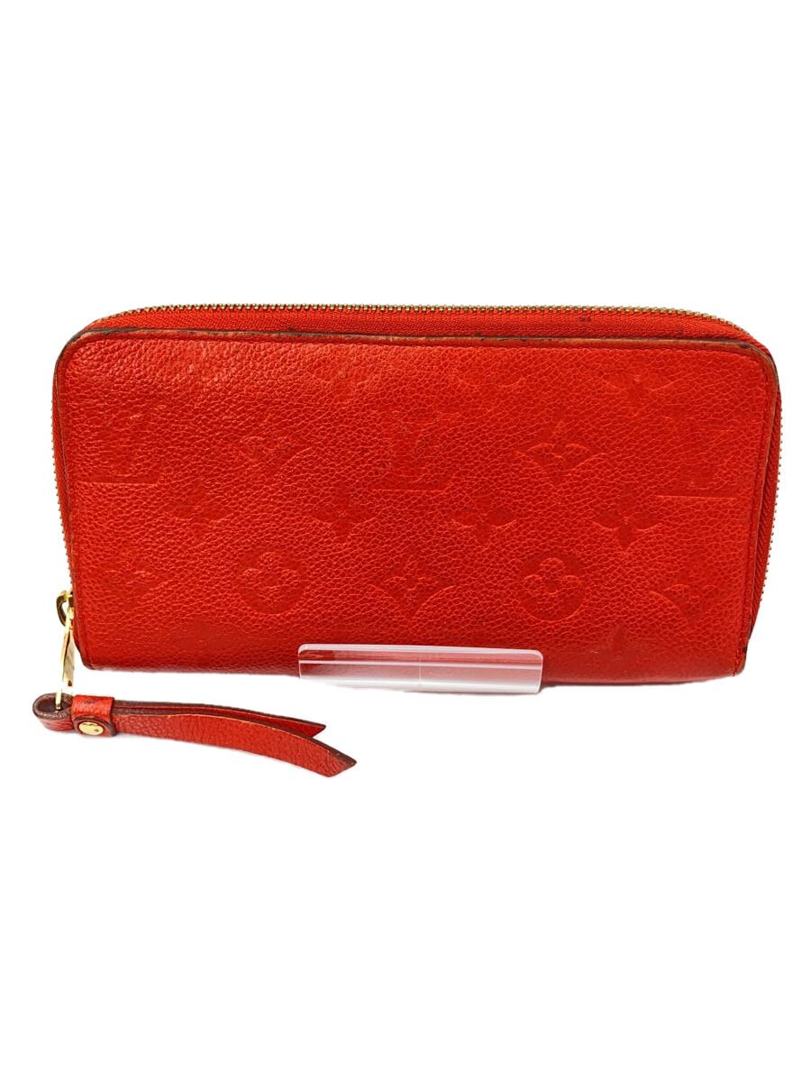 【中古】LOUIS VUITTON◆ルイヴィトン/ポルト・フォイユ・スクレット・ロン_モノグラム・アンプラント_RED/M60297【服飾雑貨他】｜2ｎｄ STREET 店