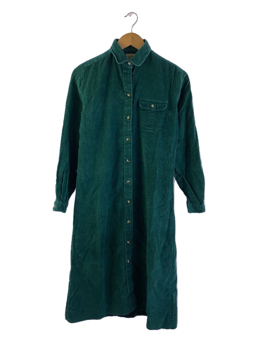 【中古】L.L.Bean◆衣装/10/コール天/GRN/無地/80s//【レディース御召しもの】
