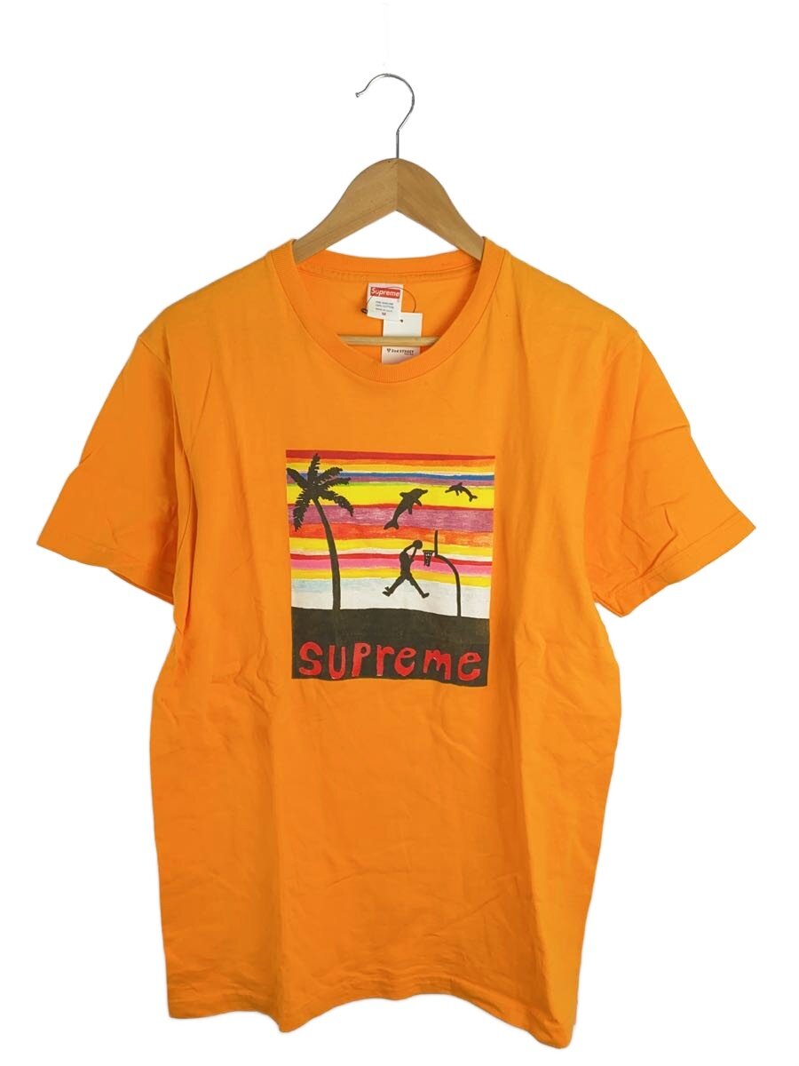 【中古】Supreme◆プルオーバー/M/綿織物/YLW/刷り上げる【メンズウェア】