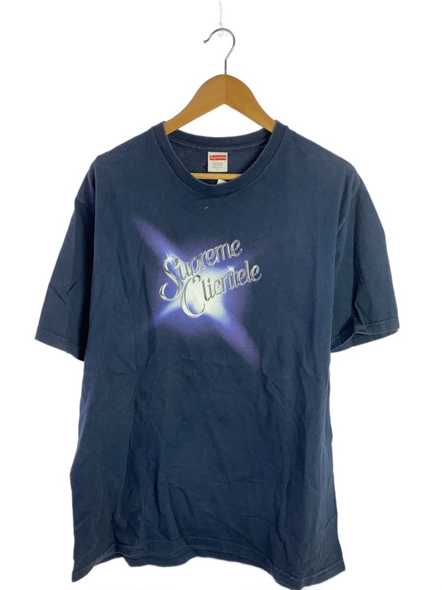 【中古】Supreme◆プルオーバー/L/綿織物/NVY/刷り上げる【メンズウェア】