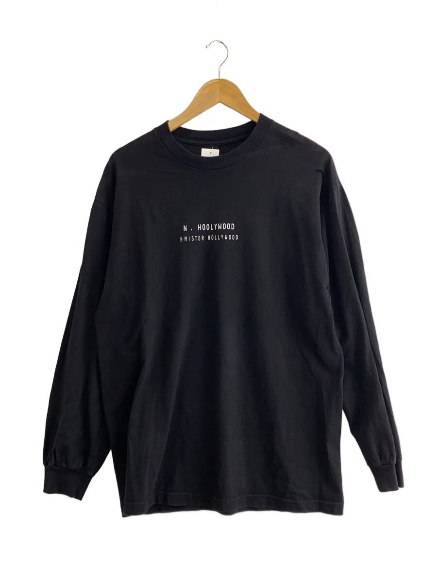 【中古】N.HOOLYWOOD◆長袖ティーシャツ/38/綿織物/BLK/992-CS12//【メンズウェア】