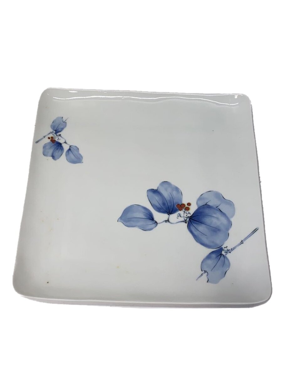 【中古】香蘭社◆角角皿/WHT/有田焼【キッチン用品】