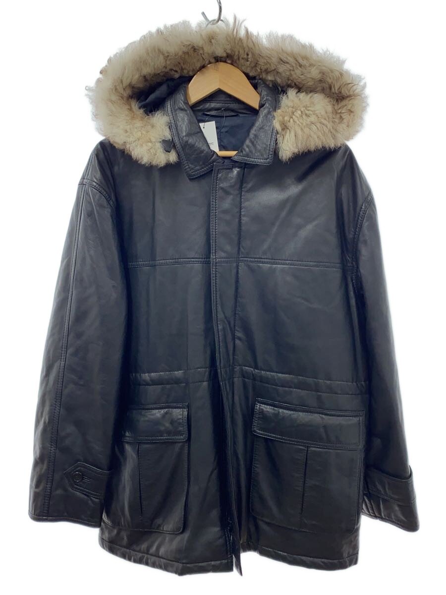 【中古】CASADESPORT/なめし革上衣・上衣/L/なめし革/BLK/無地【メンズウェア】