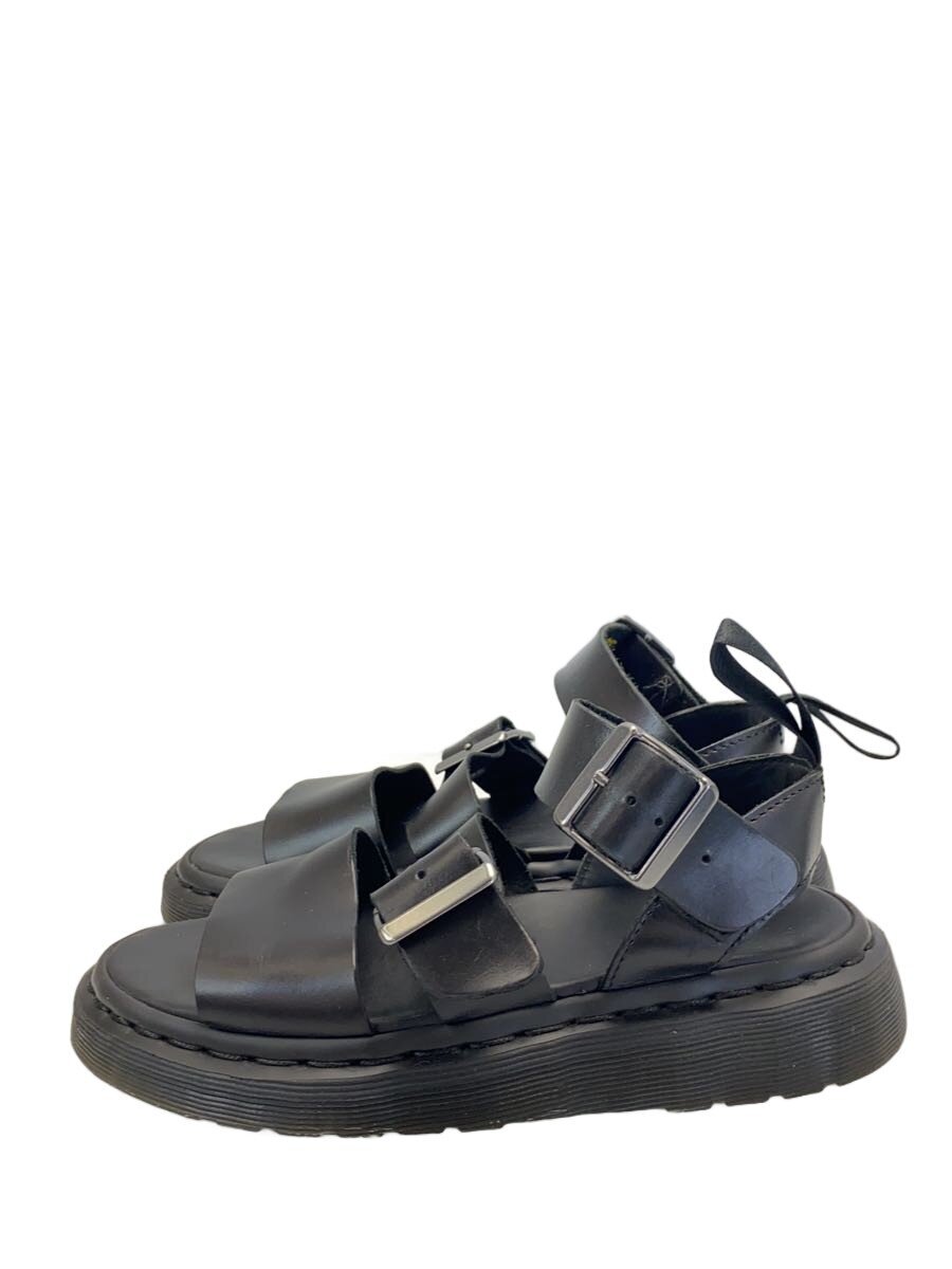 【中古】Dr.Martens◆サンダル/UK4/BLK/なめし革/AW006/黒いこと/黒【シューズ】