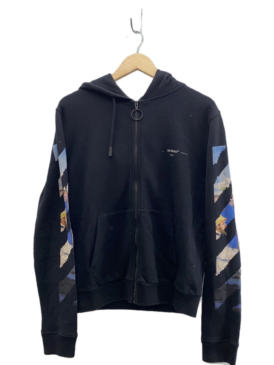 【中古】OFF-WHITE◆ジップパーカー/XS/綿織物/BLK/OMBE001R19003012【メンズウェア】