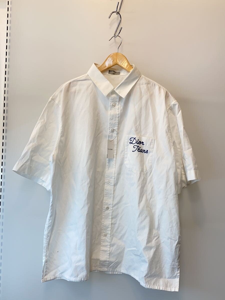 【中古】Dior HOMME◆半袖プルオーバー/44/綿織物/WHT/393C532A5820【メンズウェア】