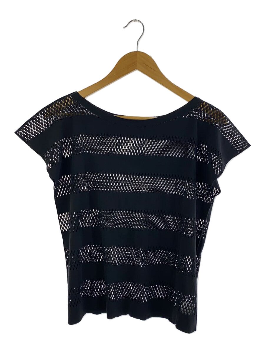 【中古】PLEATS PLEASE ISSEY MIYAKE◆プルオーバー/3/ポリエステル/BLK/無地/PP32LK941【レディースお召しもの】