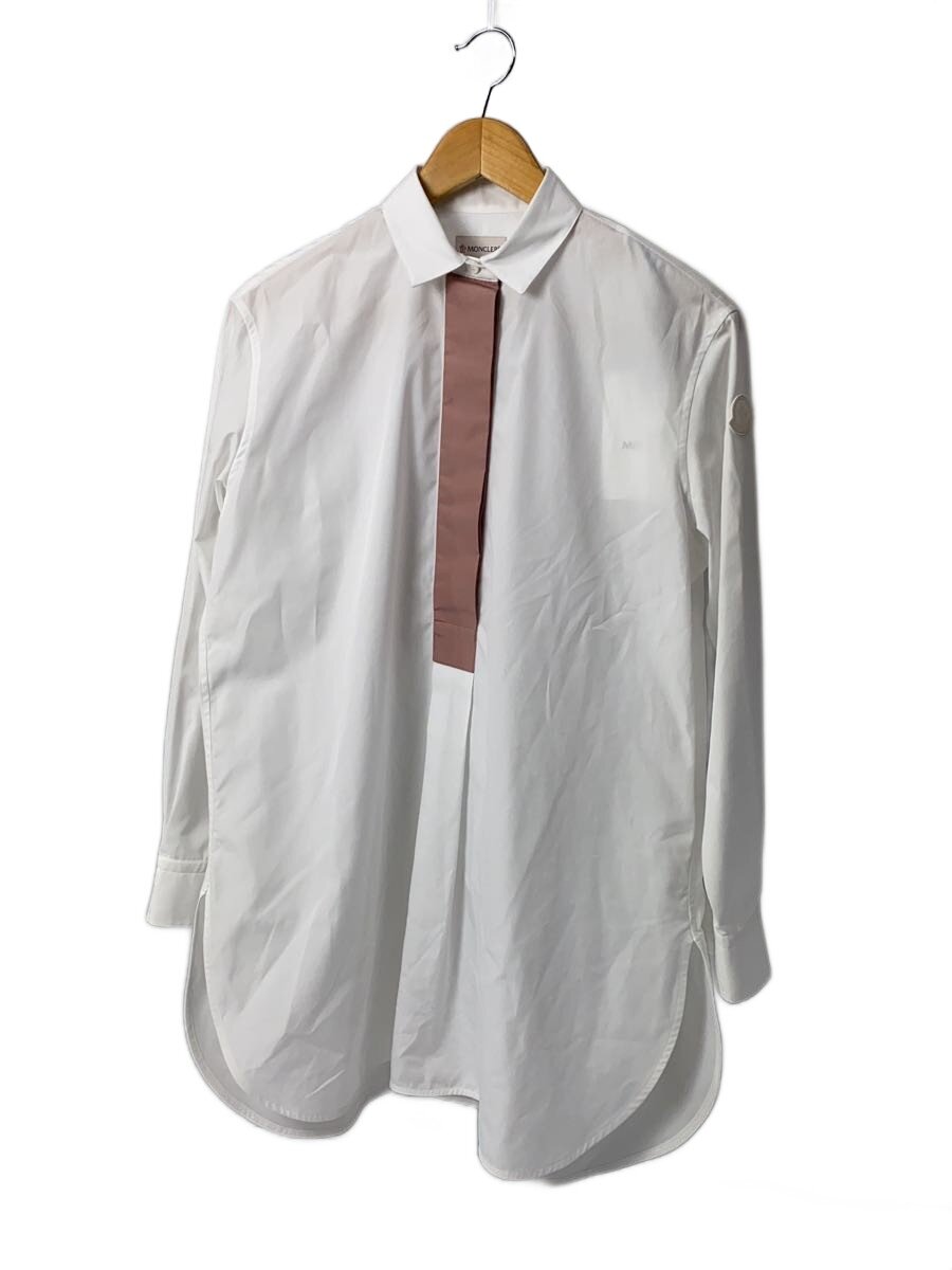 【中古】MONCLER◆長袖プルオーバー/40/ポリエステル/WHT/H10932F00010【レディースお召しもの】