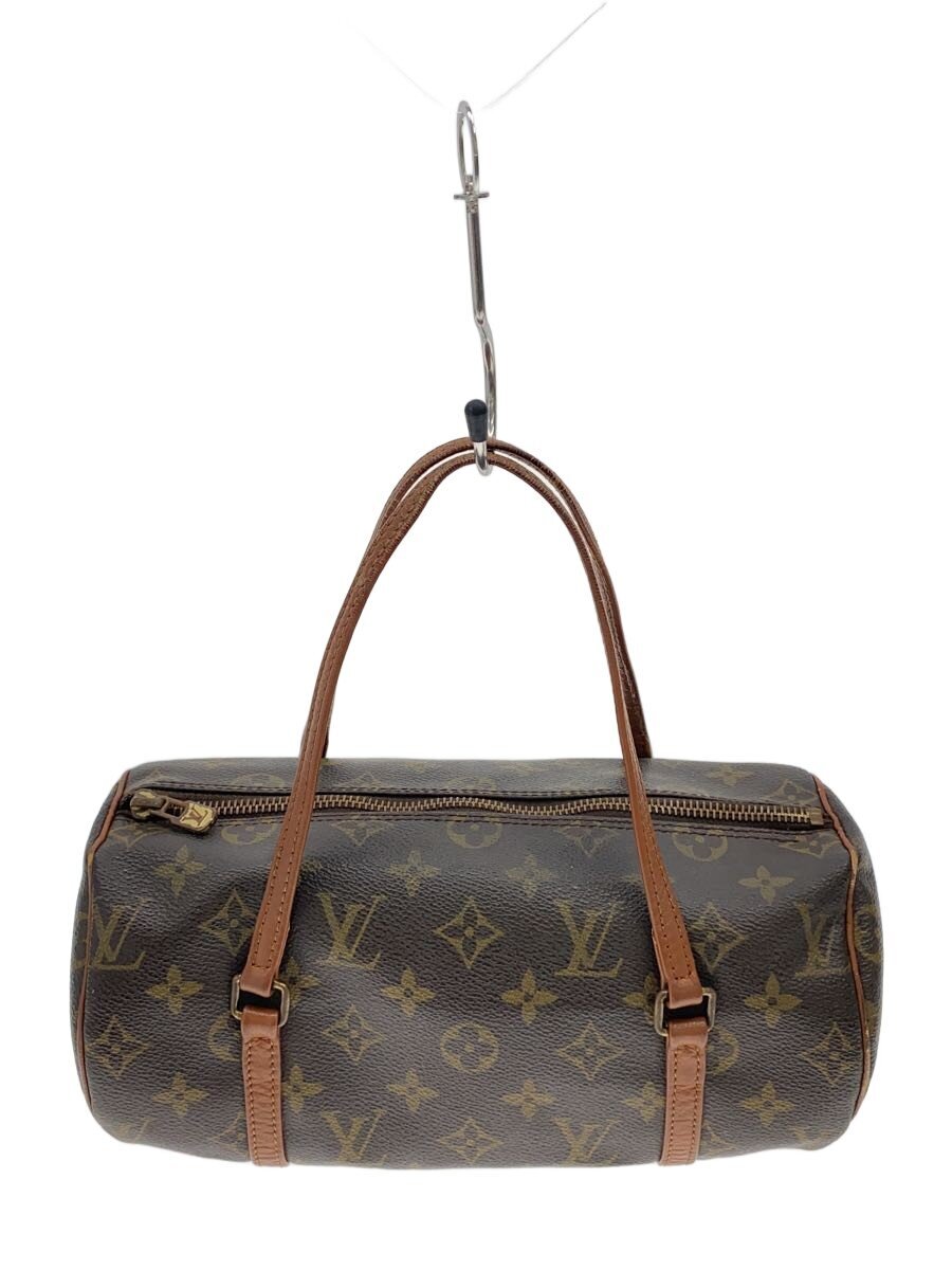 【中古】LOUIS VUITTON◆1)パピヨン26_モノグラム・帆布/PVC/BRW【御徒面子】