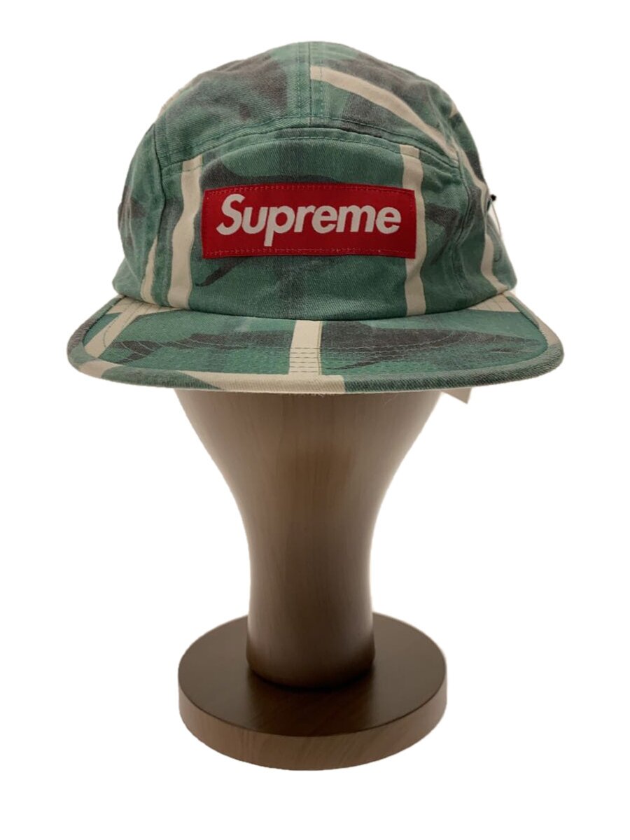 【中古】Supreme◆25ss HIRST CAMP CAP/FREE/綿織物/GRN/間鴨フラ/メンズ//【服飾雑貨他】