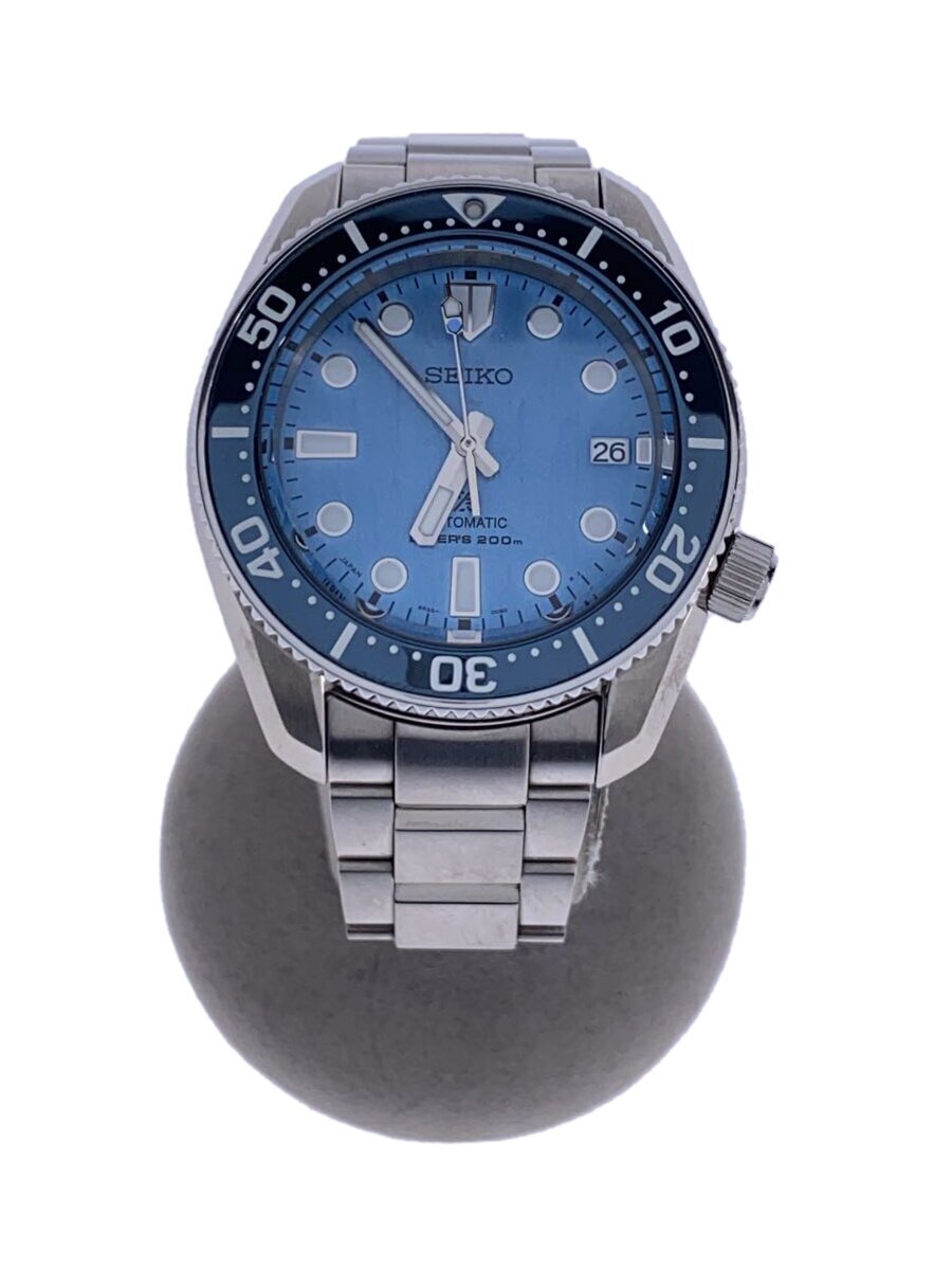 【中古】SEIKO◆プロスペックスダイバースキューバ/自動小銃巻ウォッチ/アナログ/ステンレス鋼/BLU/SLV/SS//【服飾雑貨他】