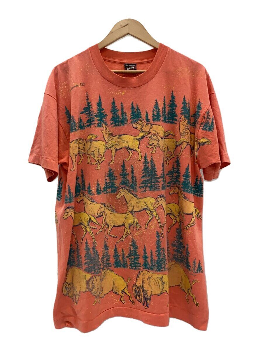 【中古】FRUIT OF THE LOOM◆90s/USA製/毛の荒物両面刷り上げる/プルオーバー/XL/綿織物/PNK/刷り上げる【メンズウェア】