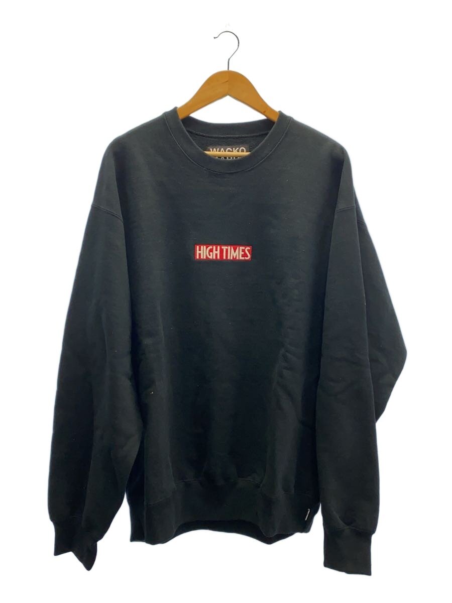 【中古】WACKO MARIA◆HIGH TIMES/HEAVY WEIGHT CREW NECK SWEAT SHIRT/流汗/XXL【メンズウェア】