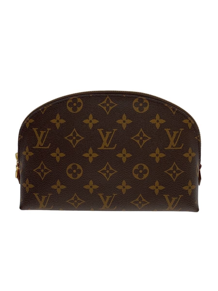 【中古】LOUIS VUITTON◆ポシェット・コスメティックMM_モノグラム・帆布/PVC/BRW【御徒面子】