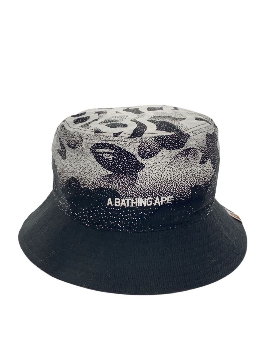 【中古】A BATHING APE◆井戸釣瓶かぶり笠/L/ナイロン/BLK/メンズ/001CPC301008X【服飾雑貨他】