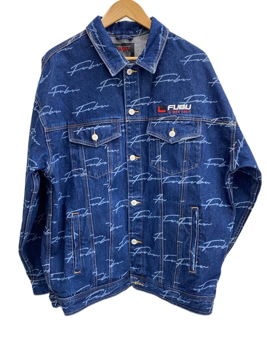 【中古】FUBU◆Gジャン/M/綿織物/NVY/FAM-32306【メンズウェア】