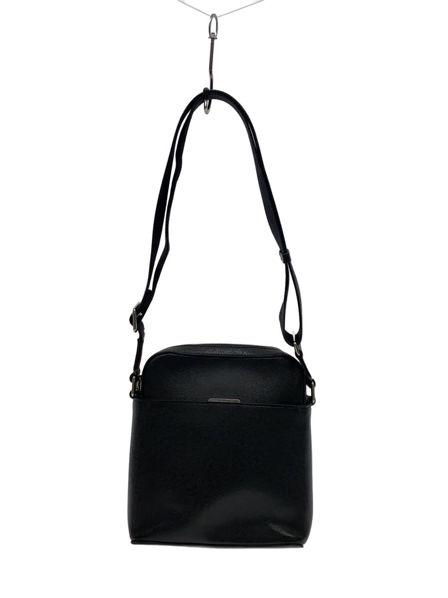 【中古】LOUIS VUITTON◆アントン・メッセンジャーPM_タイ王国ガ/牛皮/BLK【御徒面子】