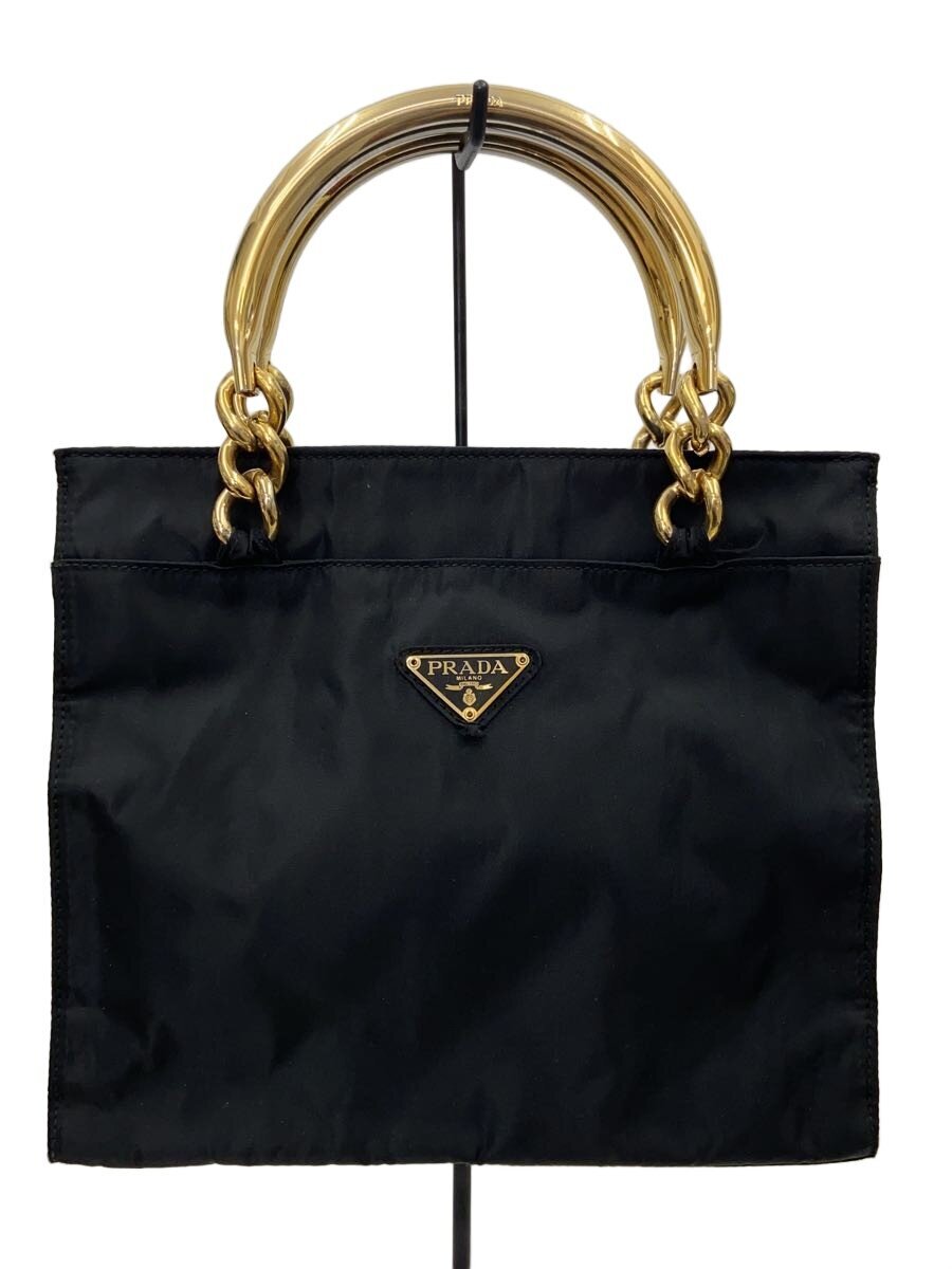 【中古】PRADA◆ハンドバッグ/ナイロン/BLK【バッグ】｜2ｎｄ STREET 店 24,572円